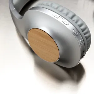Cuffie Wireless Dakota in Bambù Sostenibile, Gadget USB Promozionale - Product Image 3