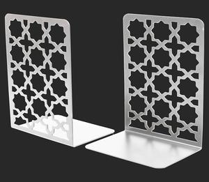 Sujetalibros decorativos de metal negro con diseño de estrellas, organizador de escritorio para oficina, hogar, estantería, exhibición - Product Image 2