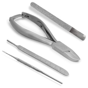 ชุดอุปกรณ์ตัดเล็บเท้าสำหรับช่างทำเล็บมืออาชีพ 5 ชิ้น พร้อมกล่อง สแตนเลส ใช้งานด้วยมือ ได้รับการรับรองมาตรฐาน CE ผู้จัดจำหน่ายขายส่ง - Product Image 4