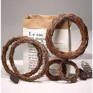 <b>Christmas</b> Rattan Heart Shape Ornament Customizable Size <b>for</b> Front <b>Door</b> Home Window Wall <b>Decoration</b> Holiday DIY Gift - Product Image 6