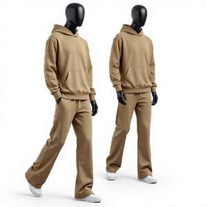 Survêtement avec logo de marque personnalisé Ensembles de survêtements 100% Survêtement en coton Ensemble de survêtements de sport pour hommes Survêtements de fitness 2025 - Product Image 5