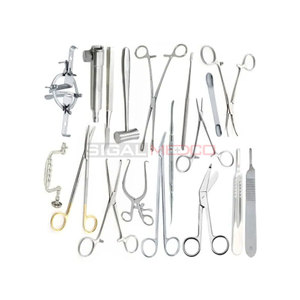 Kit Básico de Esterilización Veterinaria de 19 Piezas, Juego de Instrumentos Quirúrgicos Profesionales de Acero Inoxidable Alemán Reutilizable para Operaciones de Mascotas SIGAL - Product Image 2