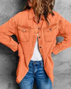 Premium Quality Stylish Plus Size Women Winter Knitted Cotton Filled <b>Quilted</b> Jeans Women's <b>Jackets</b> - Product Image 5