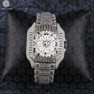 Reloj de Lujo para Hombre Charm Jewells, de Acero Inoxidable, Esfera Cuadrada de 38 mm, Analógico de Cuarzo, Luminoso, Estilo Joyería de Moda, Cierre Plegable - Product Image 2