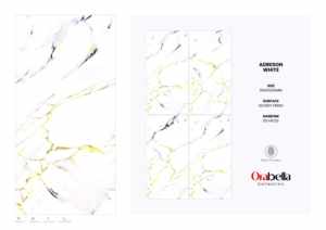 Carreaux de sol et de mur en porcelaine Golden Endless 600x1200 Carreaux de grand format de luxe pour les intérieurs - Product Image 3