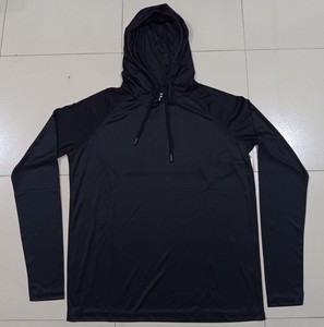 Sweat à capuche de protection solaire UPF 50 + pour hommes, chemise de pêche en jersey à manches longues, matière 100% polyester pour la chasse et la pêche UV - Product Image 6