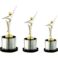 Trophée métallique de reconnaissance pour la célébration de l'excellence des talents dans les sommets professionnels et la reconnaissance de la qualité supérieure du trophée