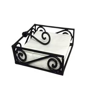 Elegantes servilleteros de metal con opciones de logotipo personalizado ideales para restaurantes, bodas y uso doméstico - Product Image 2