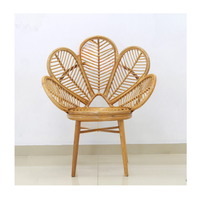 Chaise en rotin à prix compétitif Fauteuil en bambou Chaises de restaurant d'hôtel Chaises en bois Meubles fabriqués au Vietnam