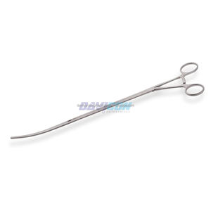 เครื่องมือหนีบหลอดเลือดแบบส่องกล้องผ่าหลังอก ทำจากเหล็กกล้าไร้สนิม ยี่ห้อ DeBakey ขนาด 105 มม. แบบโค้ง ปากหนีบ 2x3 แบบไม่ทำให้เกิดการบาดเจ็บ ขนาดแกน 10 มม. พร้อมระบบ Ratchet ความยาวใช้งาน 28.5 ซม. 15 นิ้ว - Product Image 1