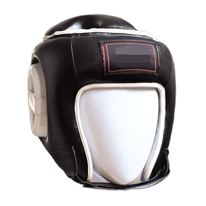 Protector de cabeza ligero diseño personalizado MMA protector de cabeza de cuero genuino protector de cabeza Fight Wear protector de cabeza para la venta - Product Image 5