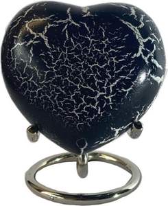 Urne funéraire en forme de cœur de bureau noir mat complet modèle de stockage de cendres avec support nouvelle urne commémorative de qualité chaude avec Logo - Product Image 6