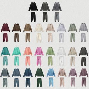 High Quality Winter Plus Size Sweatpants Hoodie Set Custom Logo Print Men Hip Hop Casual Regular Fit Windproof - Product Image 5