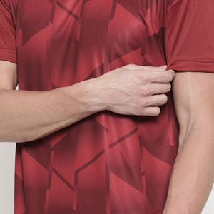 Camisetas de sublimación de poliéster y algodón al por mayor para hombre, camisetas impresas por sublimación con logotipo de su propio diseño para hombre - Product Image 6