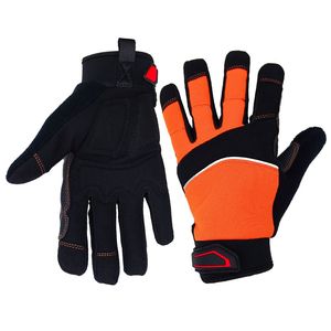 Gants de sécurité en cuir anti-coupure pour tronçonneuse Rembourrage en kevlar renforcé Fermeture à pression confortable et respirante pour femme - Product Image 5