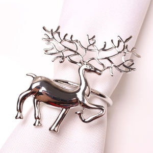 Anneaux de serviette décoratifs en métal de luxe écologiques pour les événements de mariage, les célébrations et les repas en famille - Product Image 4