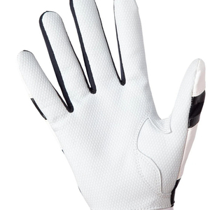 Right Handed PU Golf Batting Gloves Full Finger Non Slip Hook And Loop Closure Adult All Seasons White Baseball Batting Gloves - Product Image 5