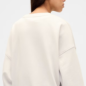 Sudadera Cómoda para Mujer con Textura de Felpa Suave, Diseño de Alta Calidad con Manga Larga, Corte Holgado, Cuello Redondo, Diseño 2026 - Product Image 5