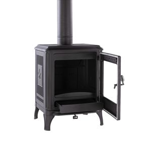 Modello MF242 stufa <span class=keywords><strong>in</strong></span> lamiera con finitura a smalto colorato con camino a Pellet - Product Image 1