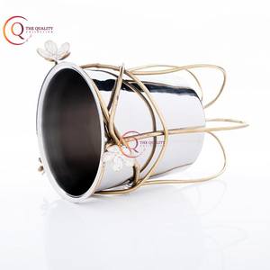 Venta al por mayor decorativo de metal sólido cubo de hielo barato hogar Hotel restaurante fiesta uso bebidas tinas suministros - Product Image 6