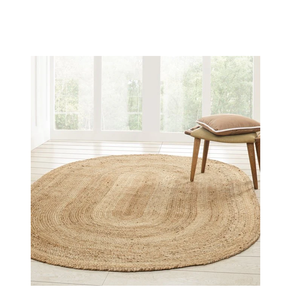 Tapis en jute faits main élégants, revêtement de sol moderne en fibres naturelles, fournisseur et fabricant de marques privées - Product Image 4