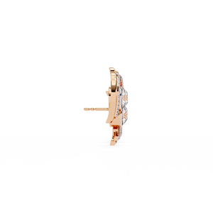 Boucles d'oreilles en or brillant 18 carats avec diamant cultivé en laboratoire, bijoux de luxe - Product Image 6