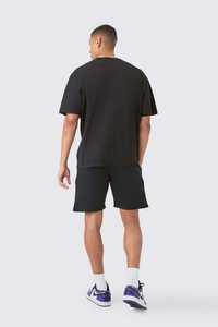 Conjunto de Camiseta y Pantalones Cortos de Verano para Hombre, Talla Grande, Cuello Extendido, Diseño Teddy, Secado Rápido, Transpirable, al por Mayor - Product Image 2