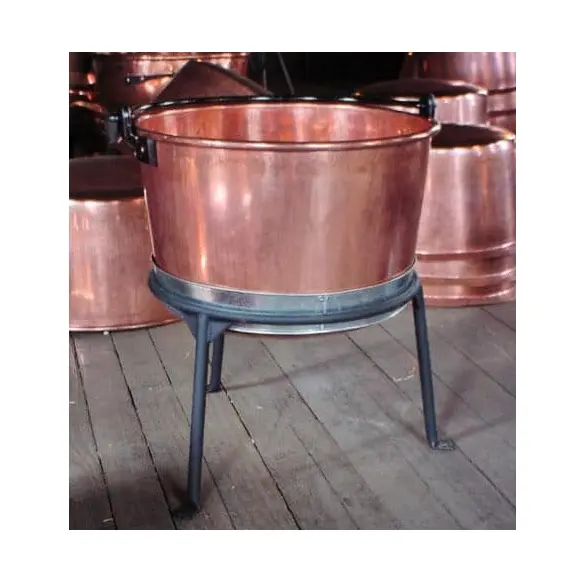 Metalen Puur Koperen Planter Met Stand Boerderij Decoratie Buiten Vuurplaats En Vloer Planter Pot