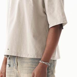 เสื้อยืดผู้ชายสไตล์วินเทจแบบดิสเทรส ปี 2026 ขายส่งจำนวนมาก คุณภาพดีจากผู้ผลิตชั้นนำ เสื้อยืดผู้ชายผ้าฝ้าย 100% แบบเรียบสไตล์วินเทจ - Product Image 5