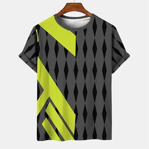 เสื้อยืดลายทางหลากสีสำหรับผู้ชายเสื้อยืดพิมพ์ลาย3D แฟชั่นเสื้อคอกลมเสื้อท่อนบนแขนสั้นใส่ได้ทั้งชายและหญิงเสื้อยืดสตรีทแวร์ - Product Image 6