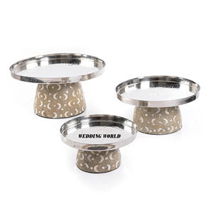 Juego de tres cuencos de chocolate de Metal decorativos, cuencos dulces hechos a mano, cuenco de chocolate nuevo elegante de diseñador clásico - Product Image 5