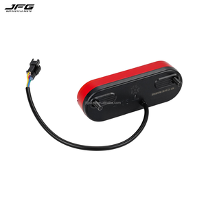 Fanale Posteriore Retrò JFG Cafe Racer Rosso, Impermeabile e Antipolvere, Luce Posteriore per Bici Elettrica M20, Accessori per Guida Notturna - Product Image 3