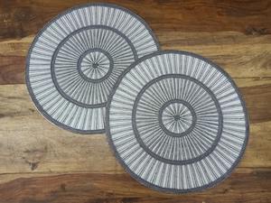 Handmade Embroidered Eco-Friendly Luxury Home Use Beaded Rose Shape Inch Thick <b>Placemat</b> Single Piece New Design - Product Image 3