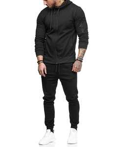 Chándal de invierno deportivo personalizado para hombre, chándal de 2 piezas para correr, conjuntos de gimnasio, contraste, estampado de hojaldre, chándal de lana de felpa Tech - Product Image 5