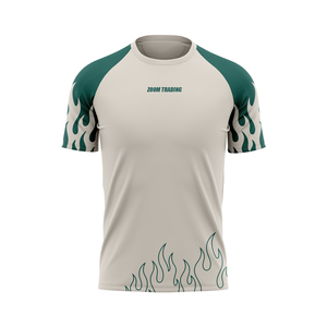 Men's Regular Fit O-Neck Short Sleeve T-Shirt Heat-Transfer Printed Anti-UV Eco-Friendly <b>Canvas</b> <b>Fabric</b> Casual Style - Product Image 3