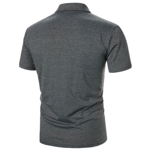 Polo con Cuello de Cremallera para Hombre, Polo de Manga Corta de Verano para Hombre, Estilo Urbano - Product Image 3