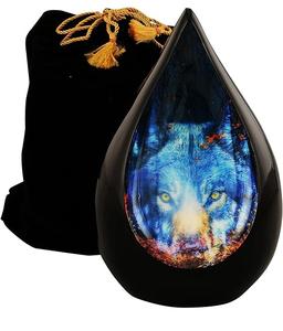 Venta caliente moderna lágrima urnas decorativas urnas de cremación funeraria para cenizas humanas exhibición de cenizas de adultos en casa - Product Image 5