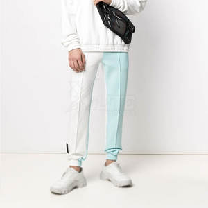 Joggers respirants à taille mi-haute et coupe droite pour hommes, avec taille élastique décontractée et design fonctionnel pour le travail, la maison et les voyages, offrant un confort optimal. - Product Image 2