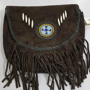 Women Western Purses New Arrival Custom Made Leather Suede Fringe Purses Handbags Wholesale Manufacturer Exporter in Pakistan