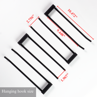 Organisateur d'outils de Garage en métal enduit de poudre robuste de haute qualité 4 crochets support de rangement mural facilement assemblé pour la cour