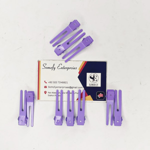 Kit de herramientas de extensión de cabello de acero inoxidable de la mejor calidad Color púrpura Nuevo diseño Clip-In Tramas Tejido/Coser Extensiones de cabello Metal - Product Image 4