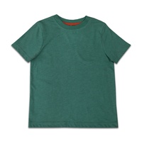 Ropa de verano para niños, camiseta de manga corta con cuello redondo, personalizada, Color sólido, blanco, Primavera, 2023