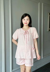 Vêtements de maternité en lin avec nœud B772 absorbant la sueur - Product Image 5