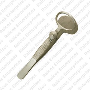 Pince à paupières ophtalmique à plaque supérieure enduite de couleur Instrument médical Pince à Chalazion Desmarres légère en acier inoxydable - Product Image 3