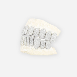 Personnalisé Top 10 Bas 10 I Clarté Diamant Naturel Grillz Main Ensemble Or Grillz Bijoux - Product Image 5