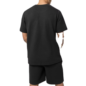 <b>Summer</b> Set Casual Wear Oversized Breathable Cotton T <b>Shirt</b> With Shorts Two Piece Tracksuit <b>for</b> <b>Men</b> - Product Image 2