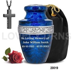Urna Funeraria Azul de Gran Capacidad - Product Image 1