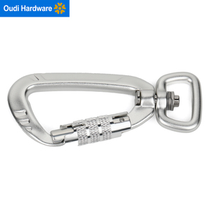 <span class=keywords><strong>Mousqueton</strong></span> professionnel en aluminium à verrouillage rotatif H2086 4KN pour équipement d'escalade et laisses pour animaux de compagnie - Product Image 5