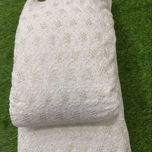 Pure Viscose Georgette Embroidered Fancy <b>Fabric</b> Plain Sherwani Lahenga for Boys Girls Memory Woven Weft Knitted Technique - Product Image 1