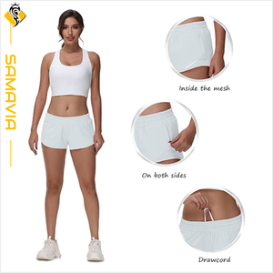 Pantalones cortos para mujer Pantalones cortos para correr de secado rápido para mujer Pantalones cortos ligeros transpirables para dama para entrenamiento Listo para enviar EU, US Trend - Product Image 6